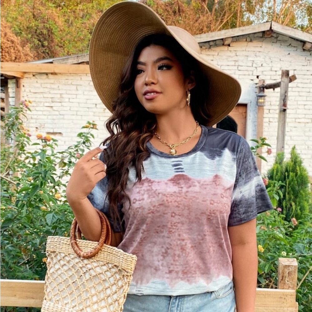 SHEIN LUNE Plus size (3X) Tie Dye Tee